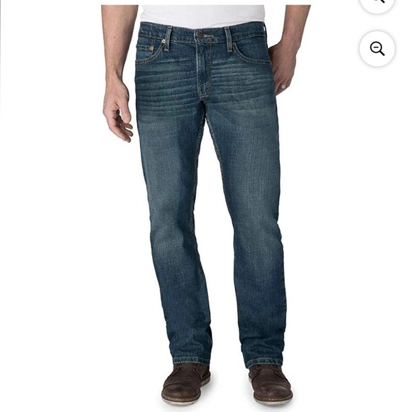 LEVI’S Signature Men's Dark Blue Straight Jeans Size 34/30 Dadcore - Picture 1 of 10